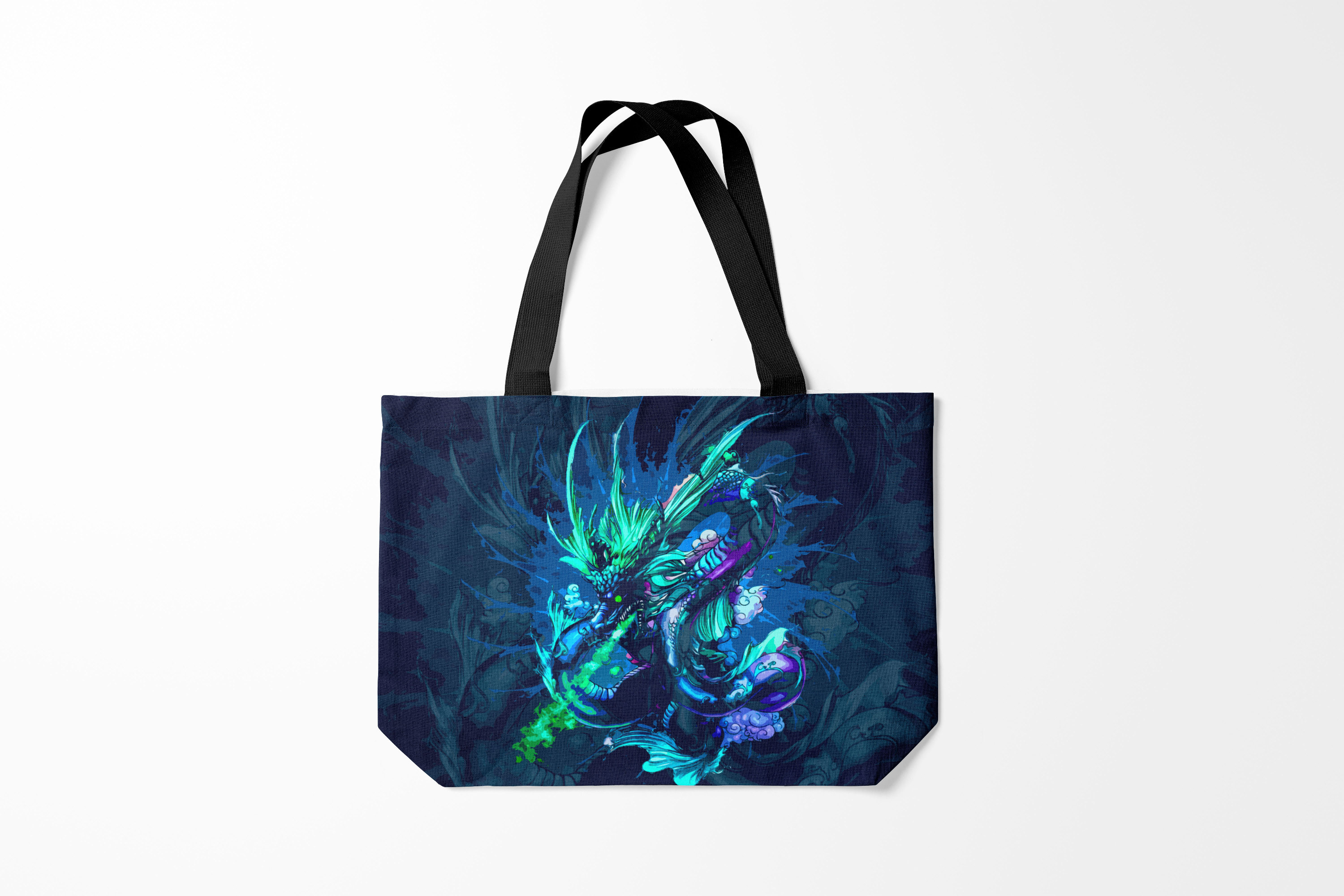 

Сумка шoппер унисекс Burnettie Драконы Fantasy dragon, синий, Драконы Fantasy dragon