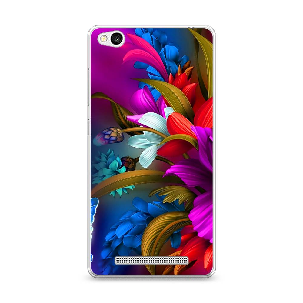 

Чехол для Xiaomi Redmi 3 "Фантастические цветы", Фиолетовый;красный;синий, 30850-2