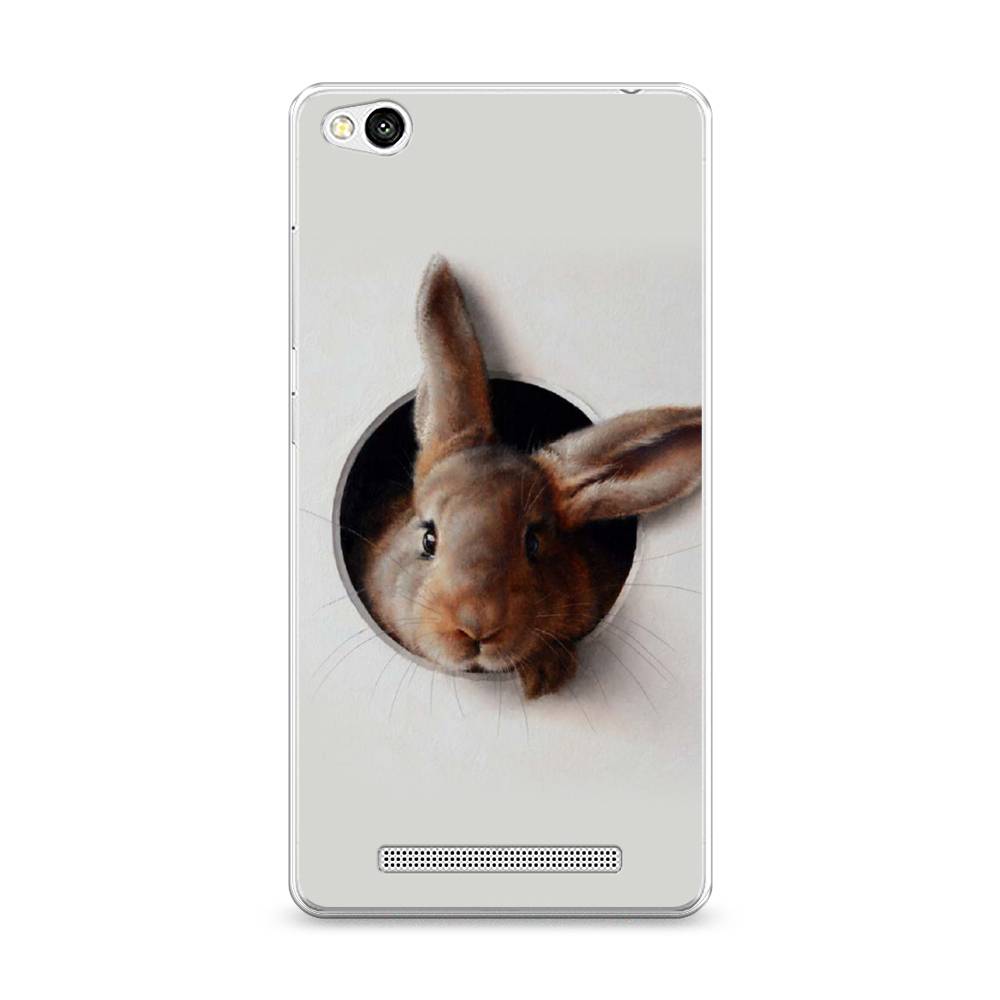 

Чехол на Xiaomi Redmi 3 "Любопытный кролик", Серый;коричневый, 30850-1