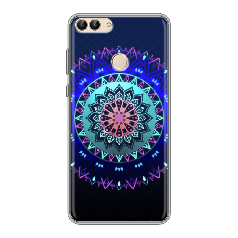 

Дизайнерский силиконовый чехол для Huawei P Smart Светящиеся мандалы