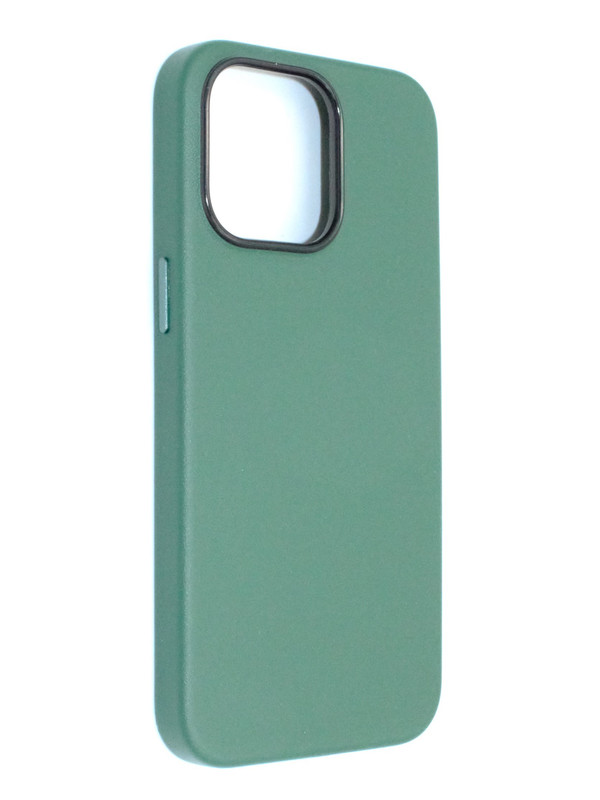 

Чехол кожаный с защитой камеры на iPhone 16 Pro Max (New line) Зелёный, Зеленый, Apple iPhone 16 Pro Max