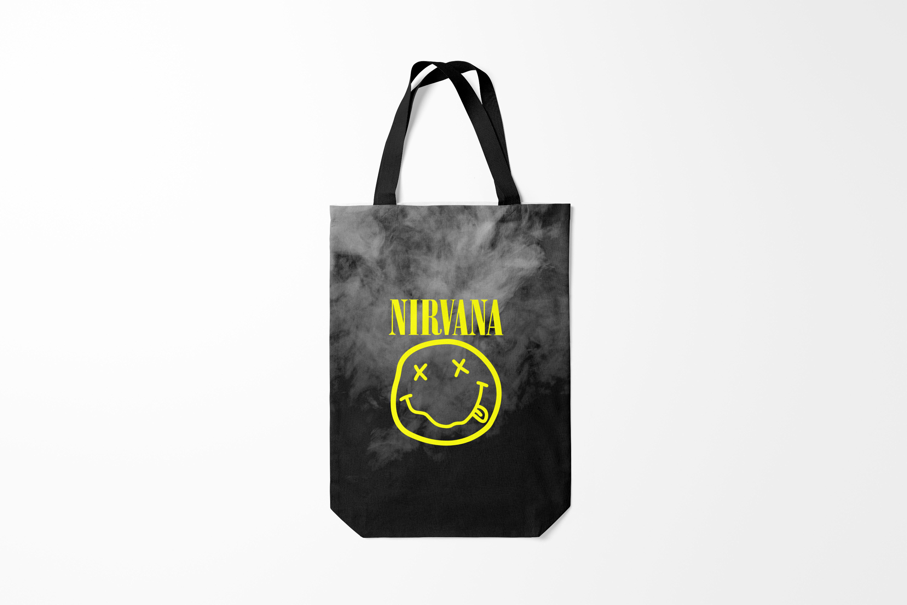 

Сумка шoппер унисекс Burnettie Nirvana, черный; белый, Nirvana