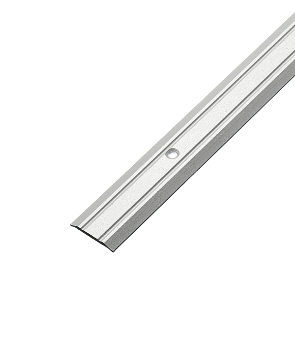Порог алюминиевый одноуровневый стык 25х1800 мм серебро порог алюминиевый для кафельной плитки угловой 40х20х2700 мм серебро