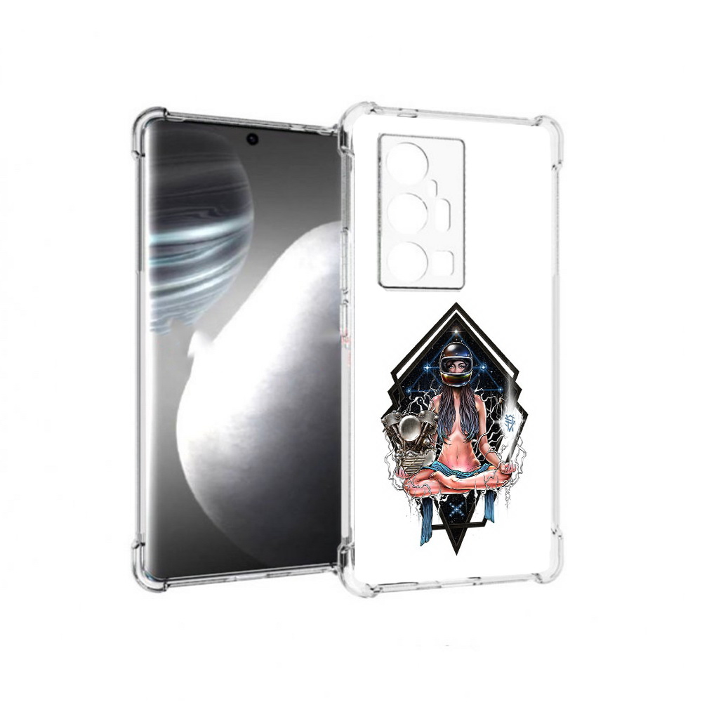 

Чехол MyPads Tocco для Vivo X7 Pro красивая девушка в шлеме (PT227071.403.406), Прозрачный, Tocco