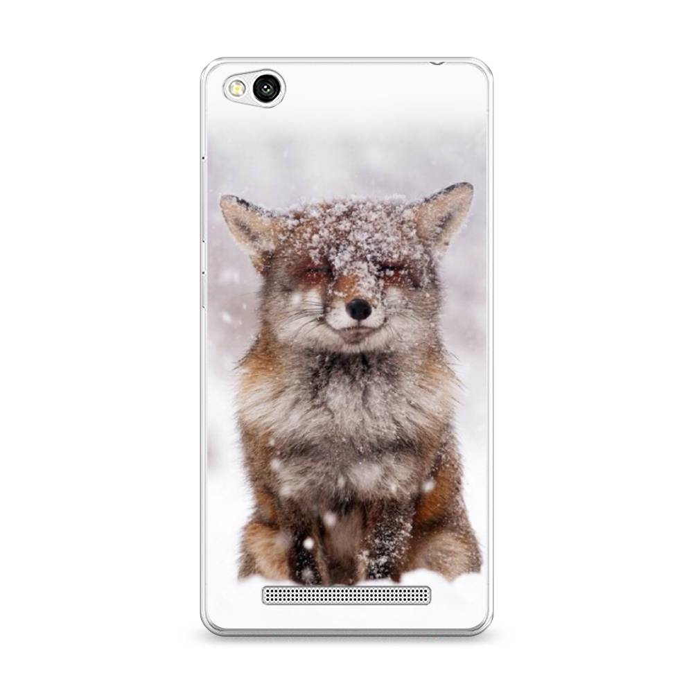 

Чехол на Xiaomi Redmi 3 "Зимняя лиса", Белый;серый;коричневый, 30850-1
