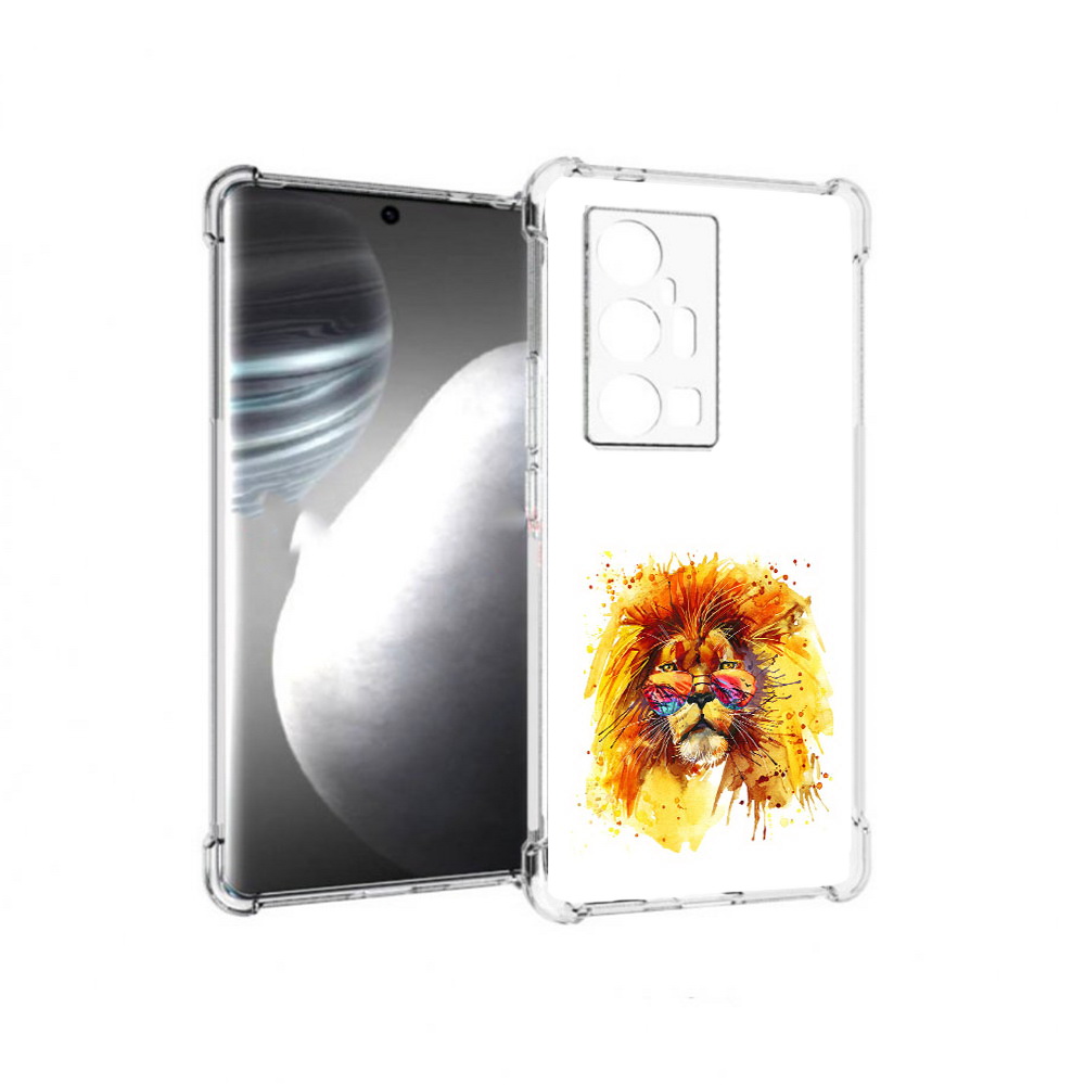 

Чехол MyPads Tocco для Vivo X7 Pro лев в очках (PT227071.403.436), Прозрачный, Tocco