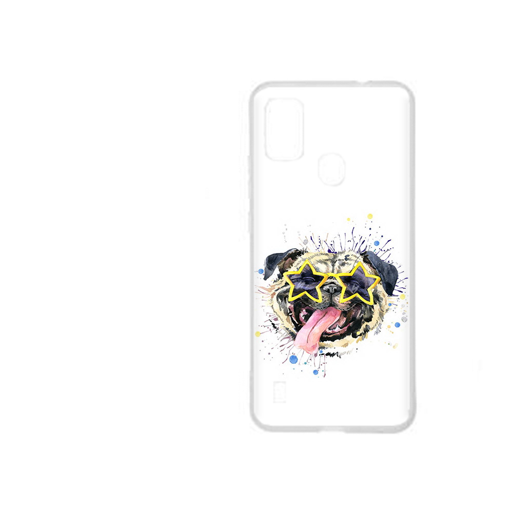 Чехол MyPads Tocco для ZTE Blade A51 мопс боксер (PT160198.458.482)