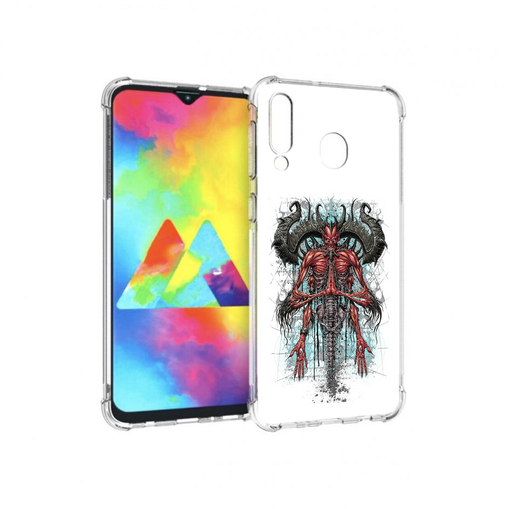 

Чехол MyPads Tocco для Samsung Galaxy M30 дьявол (PT138437.525.340), Прозрачный, Tocco