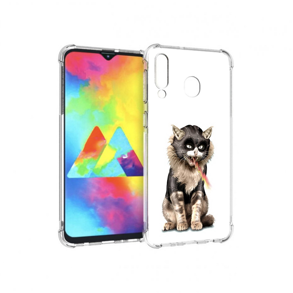 

Чехол MyPads Tocco для Samsung Galaxy M30 дьяволский кот (PT138437.525.341), Прозрачный, Tocco
