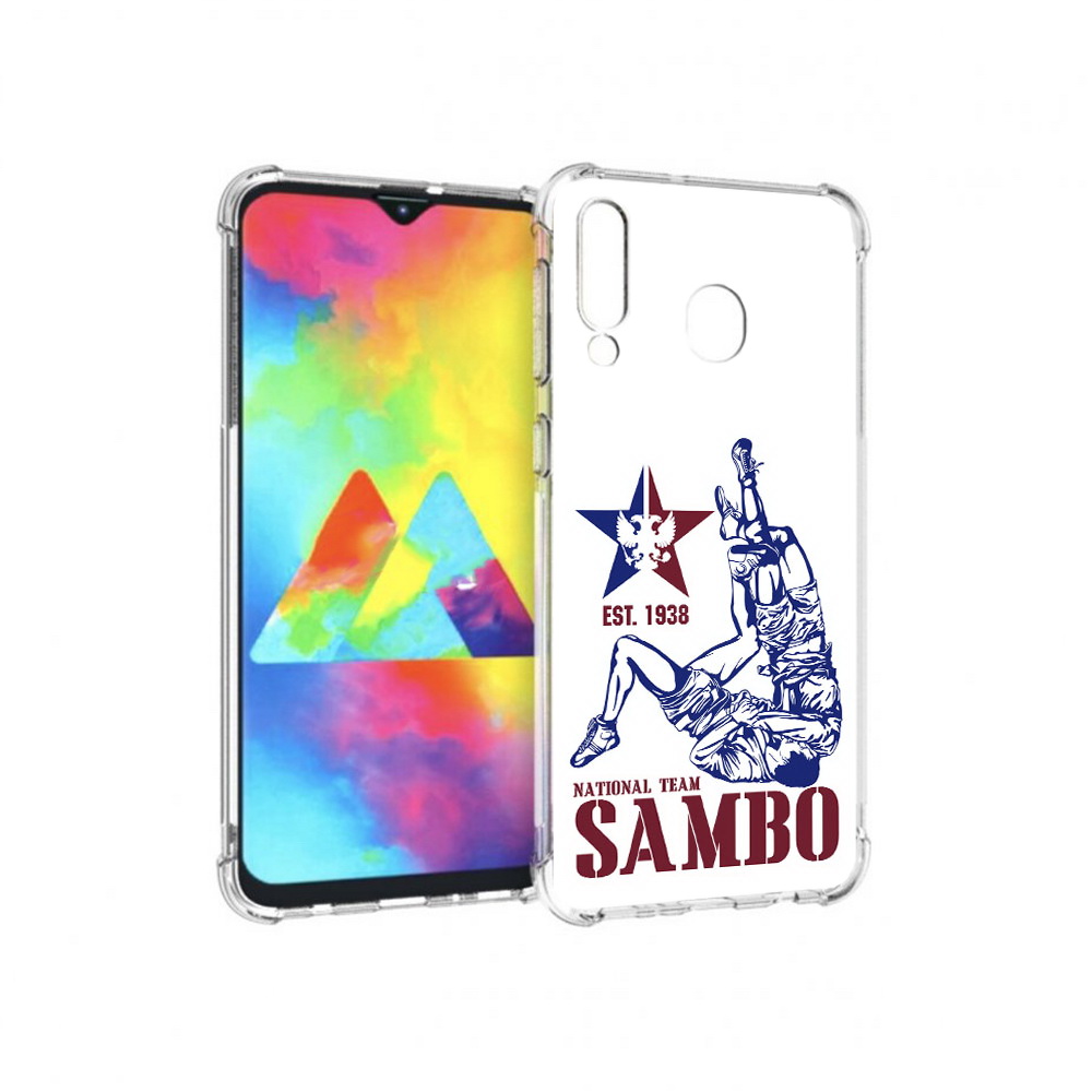 

Чехол MyPads Tocco для Samsung Galaxy M30 единоборства самбо (PT138437.525.344), Прозрачный, Tocco