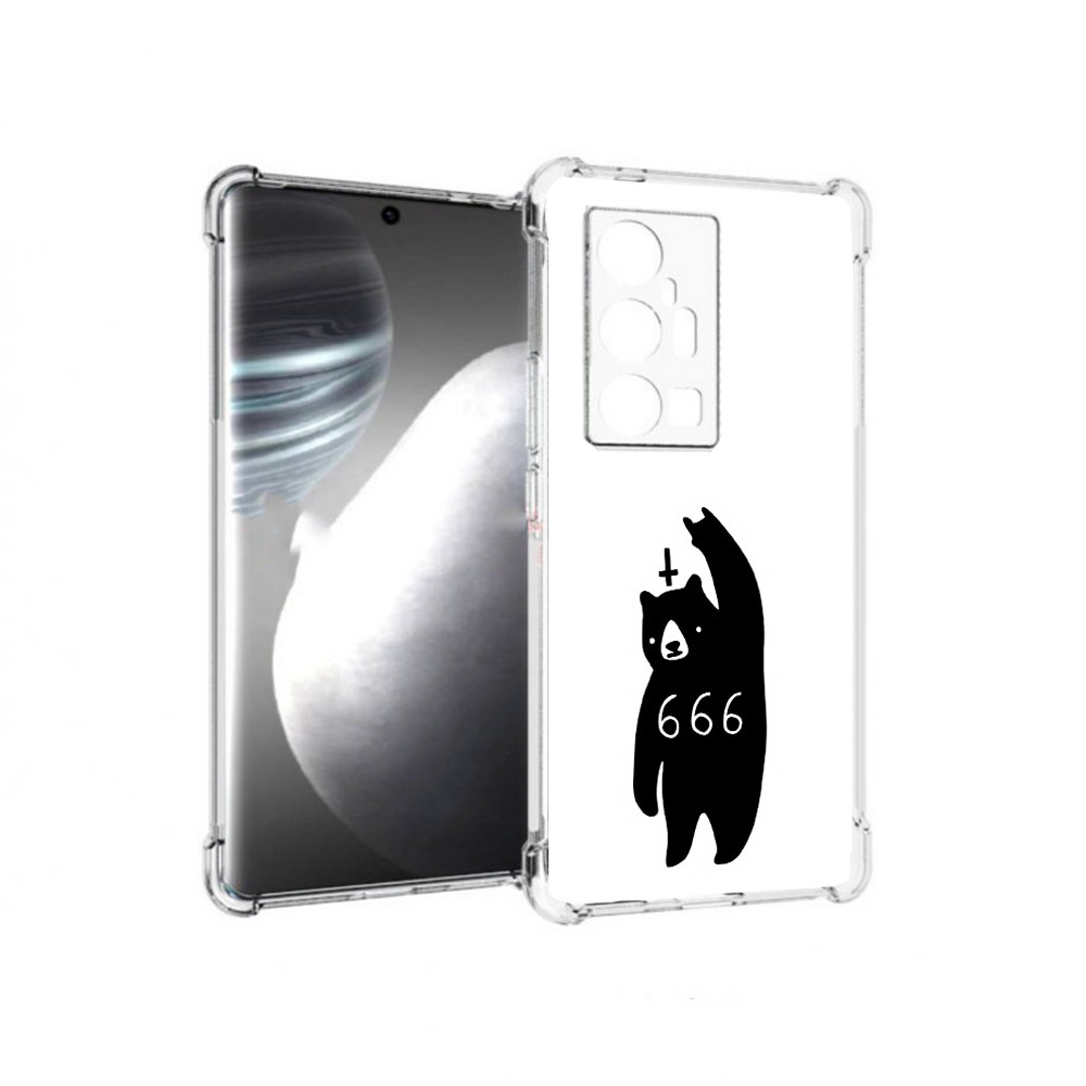 

Чехол MyPads Tocco для Vivo X7 Pro медведь 666 (PT227071.403.462), Прозрачный, Tocco