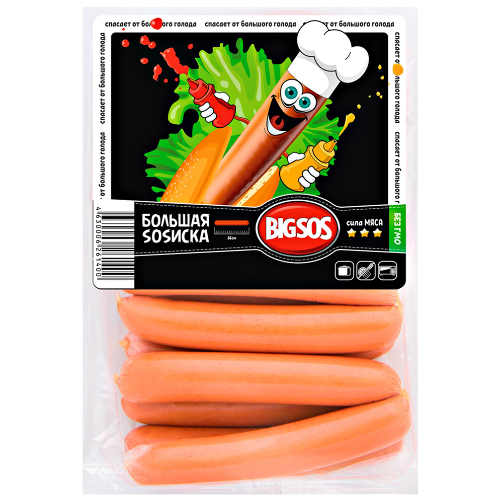 

Сосиски СПК Большая SOSиска 1 кг