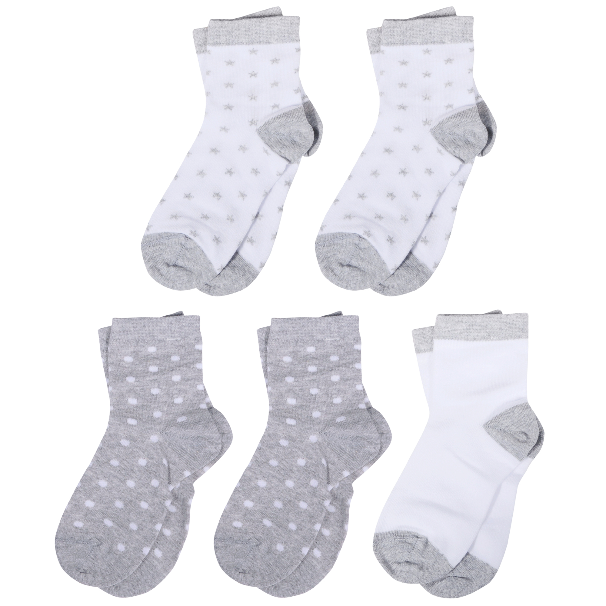 

Носки детские LorenzLine 5-Л103, микс 3, 10-12, Белый;серый, 5-Л103