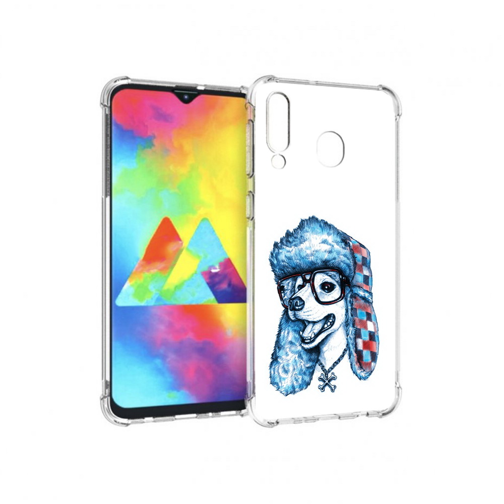 

Чехол MyPads Tocco для Samsung Galaxy M30 зимний пес (PT138437.525.362), Прозрачный, Tocco