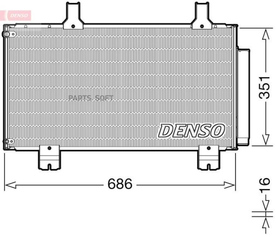 

Радиатор Кондиционера Denso арт. DCN40028