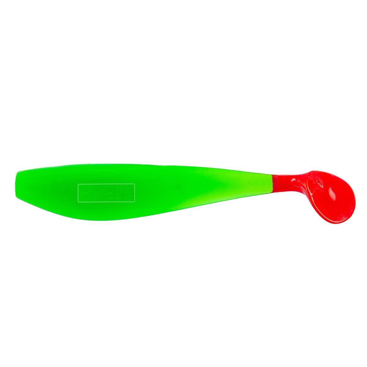 

Виброхвост несъедоб. Zander 4"/10,2см Lime & Red 100шт. (HS-36-021-N) Helios