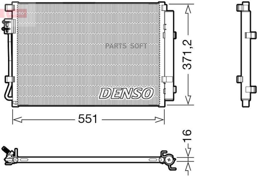 Радиатор Кондиционера Denso арт. DCN41022