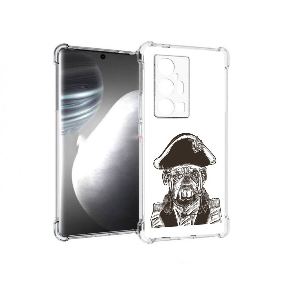 

Чехол MyPads Tocco для Vivo X7 Pro мопс генерал (PT227071.403.483), Прозрачный, Tocco
