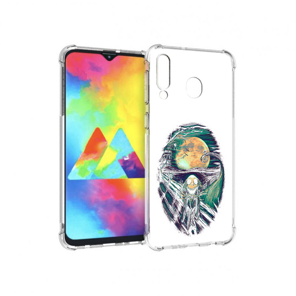 

Чехол MyPads Tocco для Samsung Galaxy M30 зубастое существо абстракция (PT138437.525.370), Прозрачный, Tocco