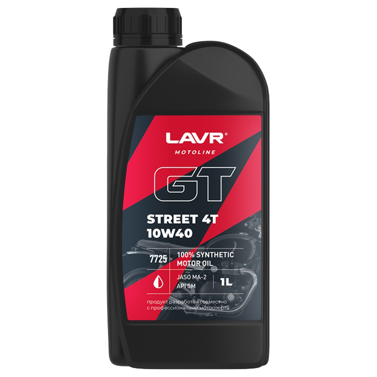 Моторное масло LAVR GT STREET 4T 1 л 100039449110