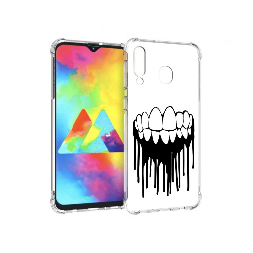 

Чехол MyPads Tocco для Samsung Galaxy M30 зубы (PT138437.525.372), Прозрачный, Tocco
