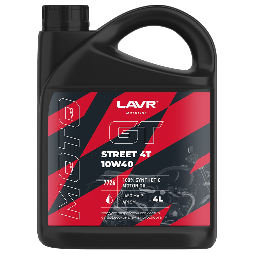 Моторное масло LAVR GT STREET 4T 4л