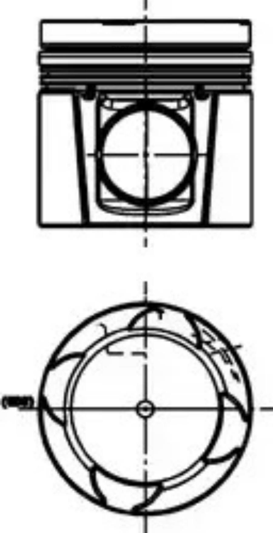 

Поршень KOLbenschmidt 40733600 40 733 600 D130 R6; Daf Cf85; Xf105 Mx265S; Mx300S; Mx340S