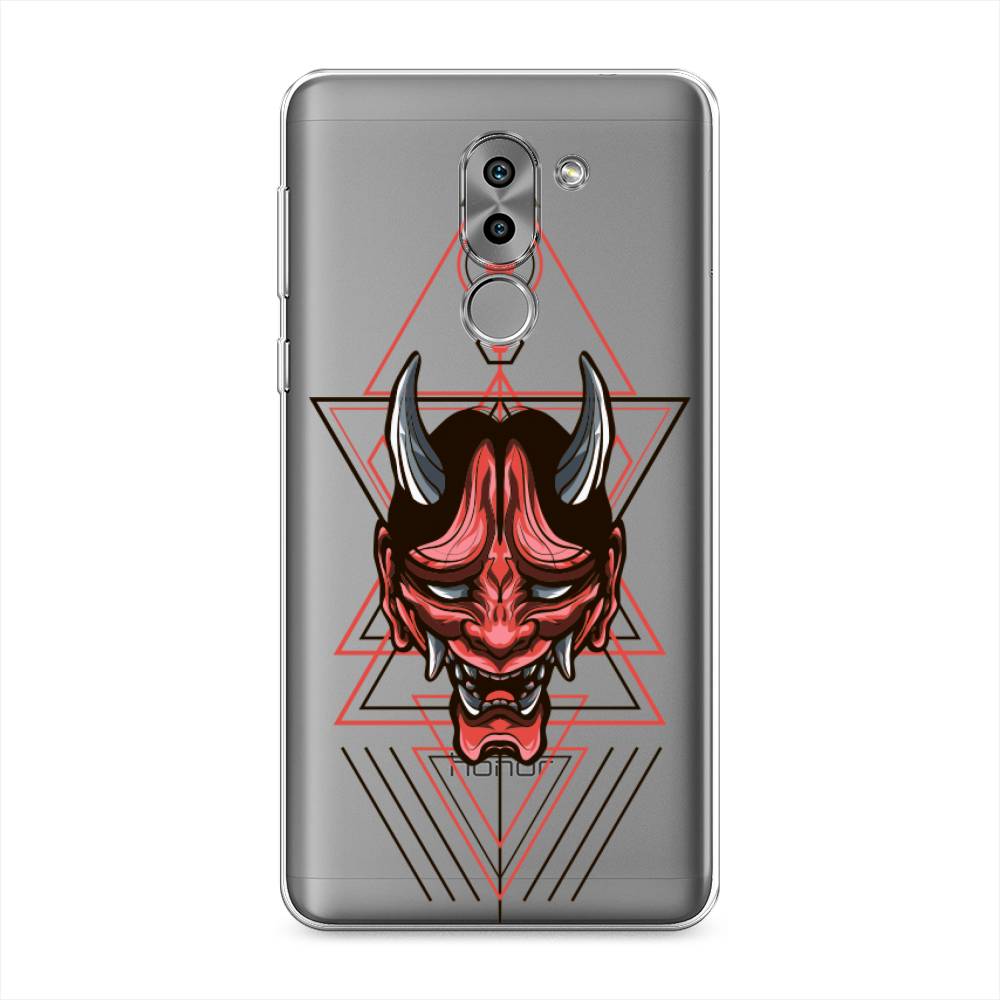 

Чехол на Honor 6X "Hanya Oni mask", Серый;красный;черный, 60750-4