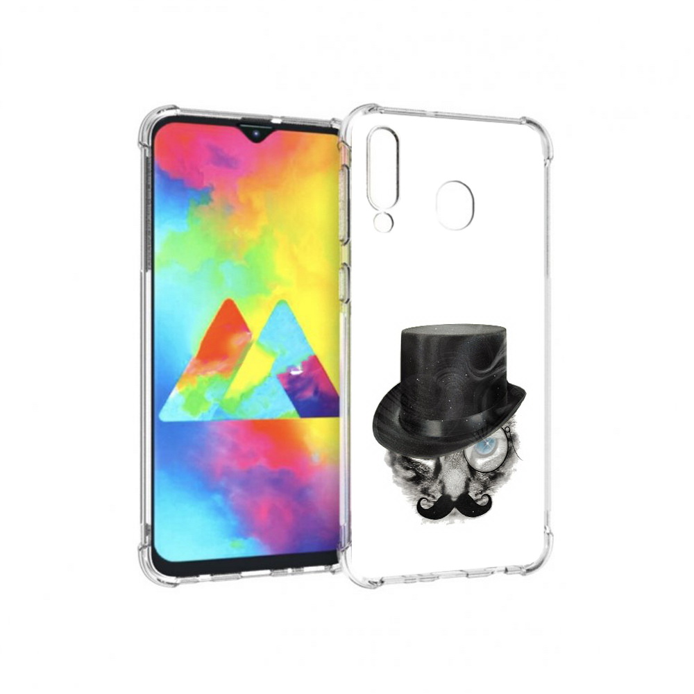 

Чехол MyPads Tocco для Samsung Galaxy M30 интелегентный кот (PT138437.525.378), Прозрачный, Tocco