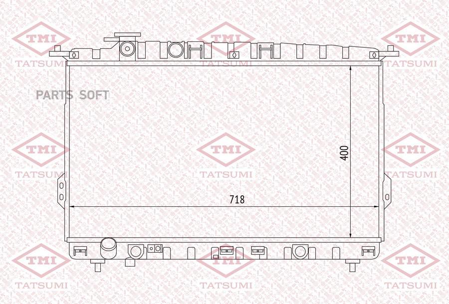Радиатор Охлаждения Hyundai Sonata 98-> TATSUMI арт. TGA1049