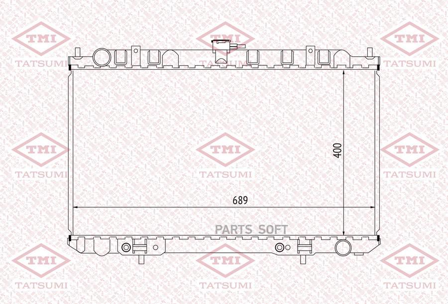 Радиатор Охлаждения Nissan Cefiro/Maxima 98->Infiniti I30 95-> TATSUMI арт. TGA1060