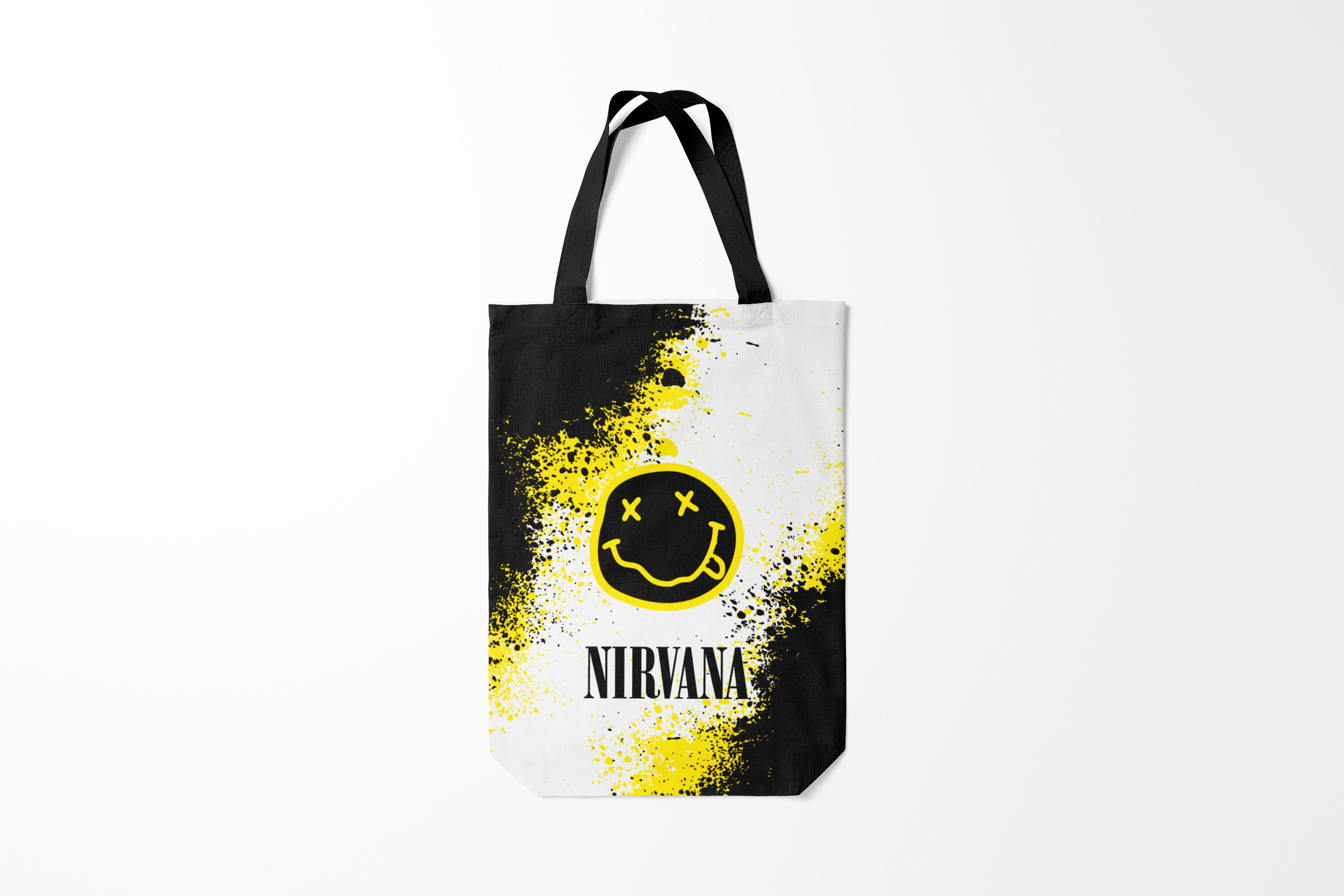 

Сумка шoппер унисекс Burnettie Nirvana, черный; желтый, Nirvana