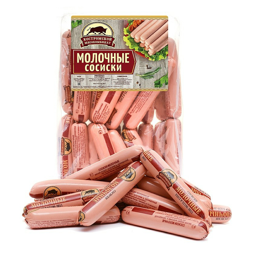 

Сосиски Костромской МК Молочные ГОСТ ~2,5 кг