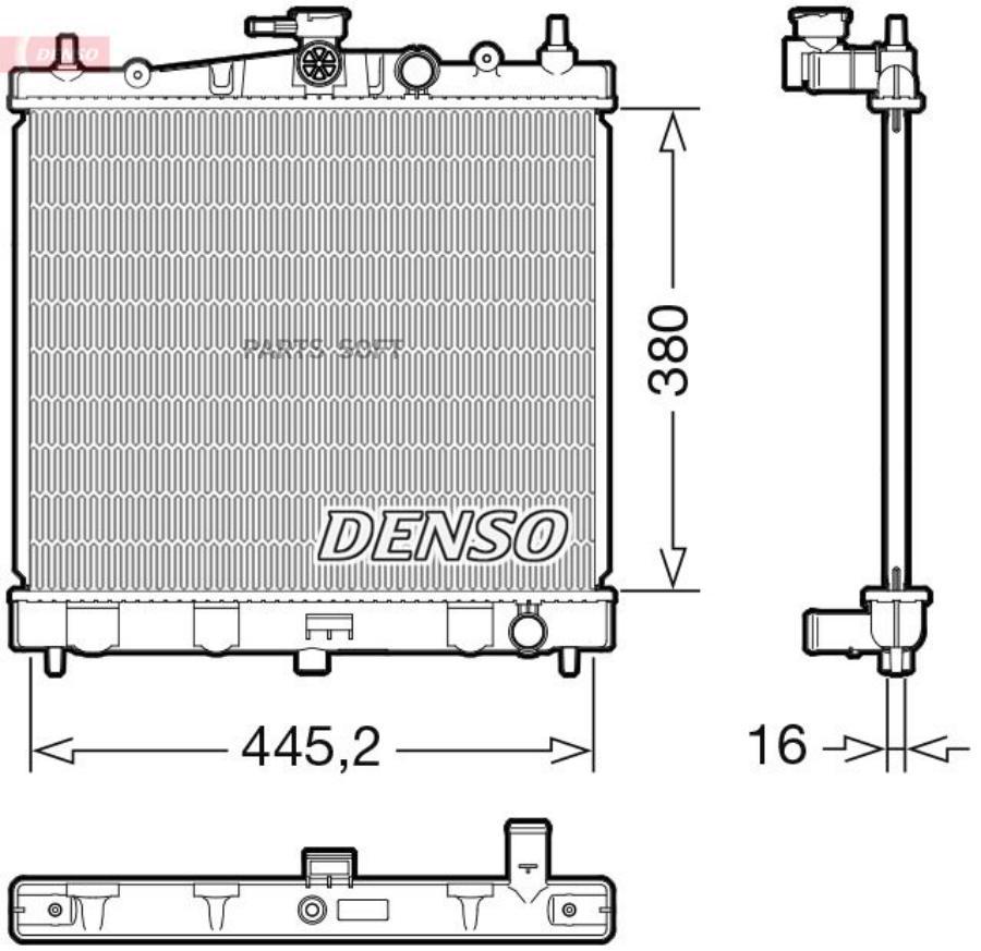 Радиатор Двигателя Denso арт. DRM46067