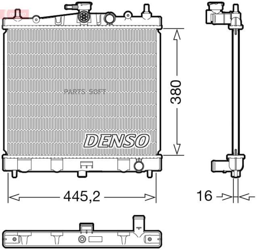 

Радиатор Двигателя Denso арт. DRM46067