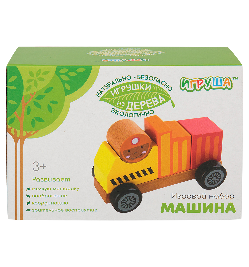 фото Деревянный конструктор игруша машинка (5 дет.) t33174