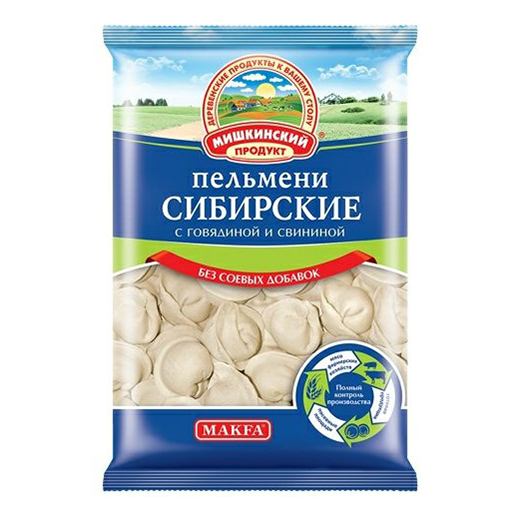 

Пельмени Мишкинский продукт Сибирские замороженные 800 г