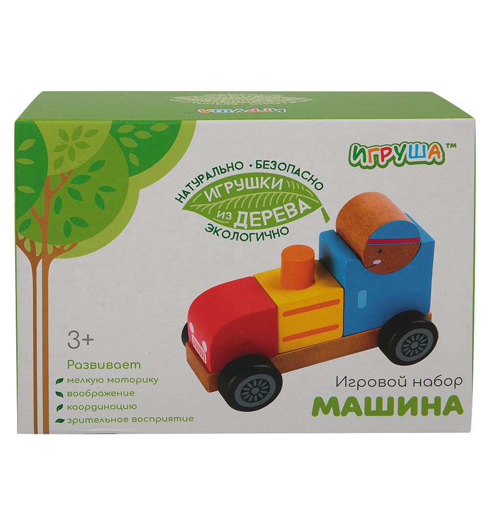 фото Деревянный конструктор игруша машинка (5 дет.) t33175