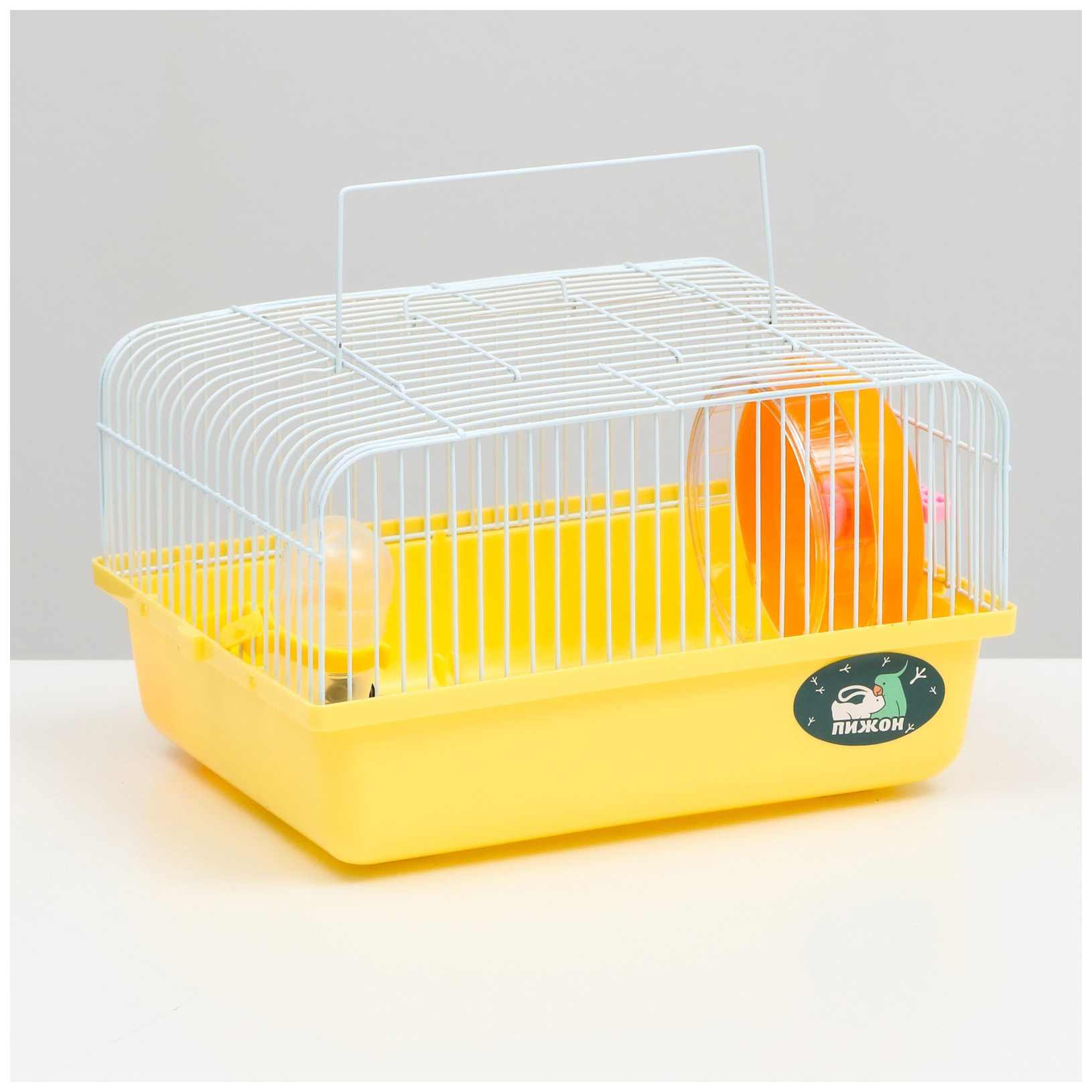 Клетка для грызунов Пижон 27 х 21 х 17 см жёлтая