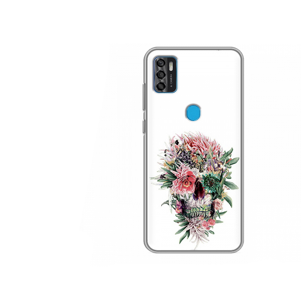 

Чехол MyPads Tocco для ZTE Blade A7s 2020 череп из цветов (PT158171.472.677), Tocco