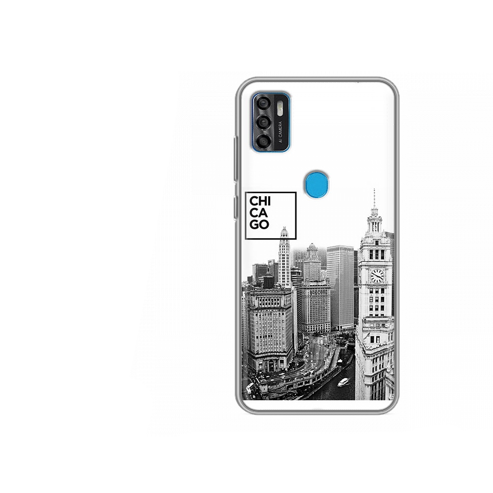 

Чехол MyPads Tocco для ZTE Blade A7s 2020 черно белый чикаго (PT158171.472.689), Tocco