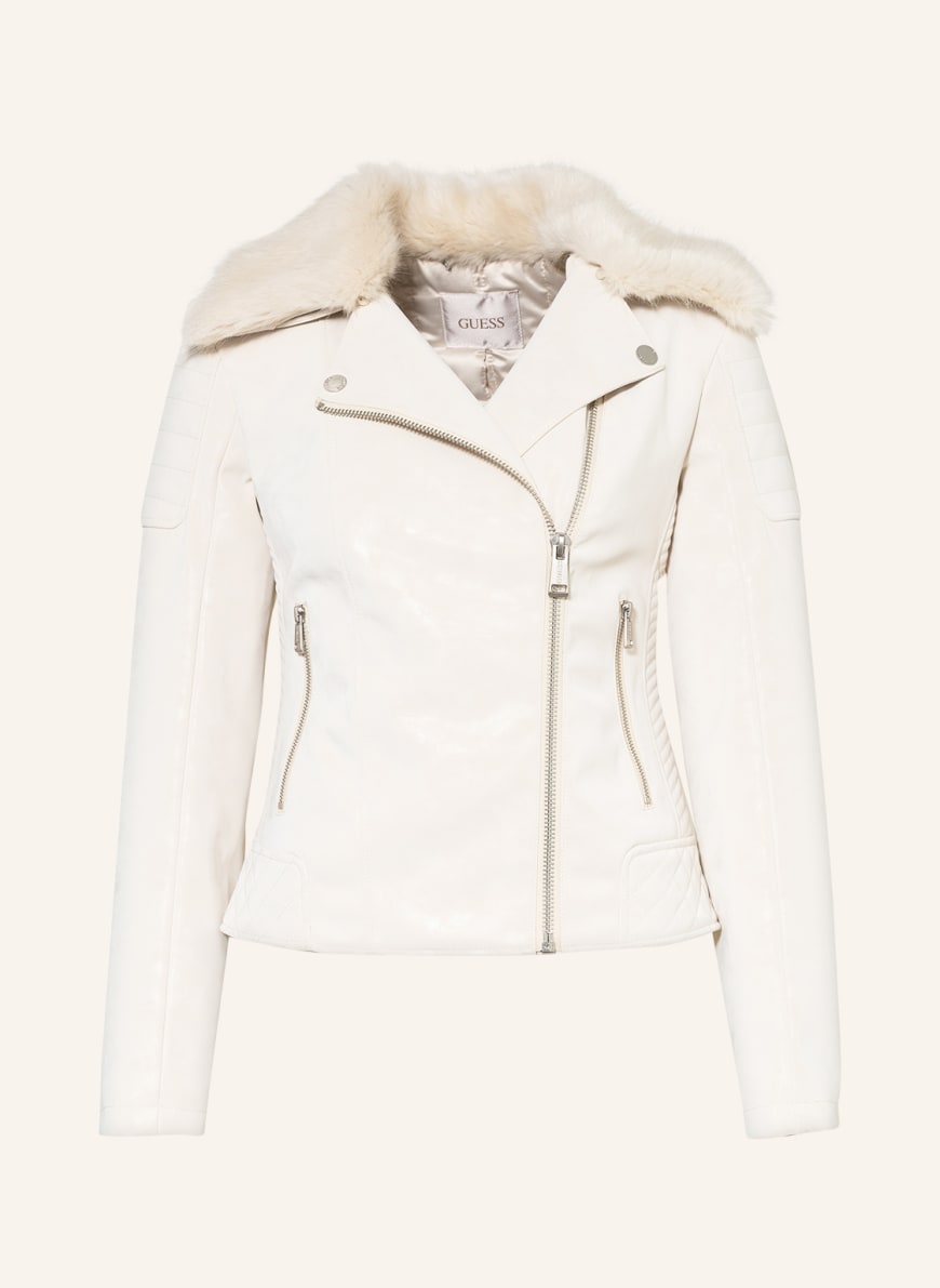 

Кожаная куртка женская Guess 1001336491 бежевая XL (доставка из-за рубежа), 1001336491