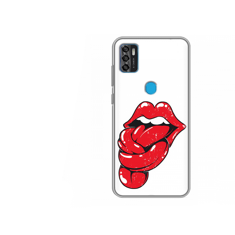 

Чехол MyPads Tocco для ZTE Blade A7s 2020 яркие губы с языком (PT158171.472.705), Tocco