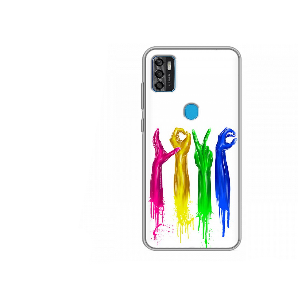 

Чехол MyPads Tocco для ZTE Blade A7s 2020 яркие руки love (PT158171.472.707), Tocco