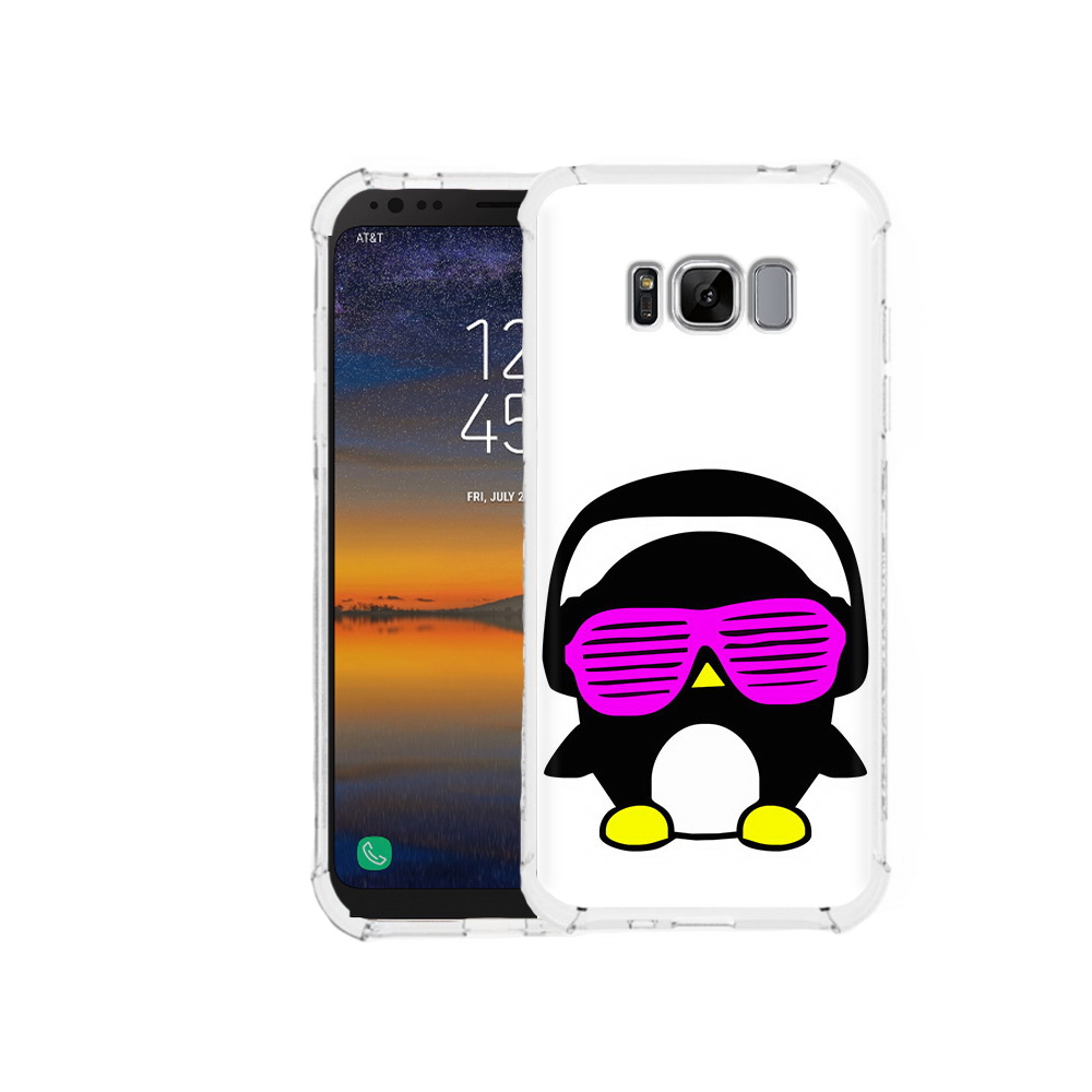 

Чехол MyPads Tocco для Samsung Galaxy S8 пингвин (PT107395.590.541), Прозрачный, Tocco