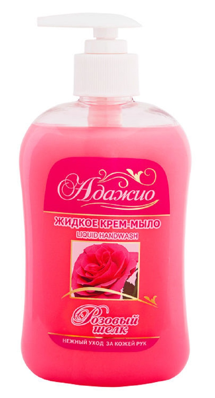 Крем-мыло Адажио жидкое 0.5л розовый шелк (174190)