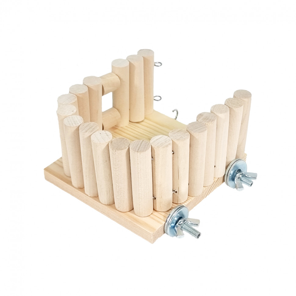 

Площадка для хомяков Fence PetStandArt, Размер -7х11x12см, дерево