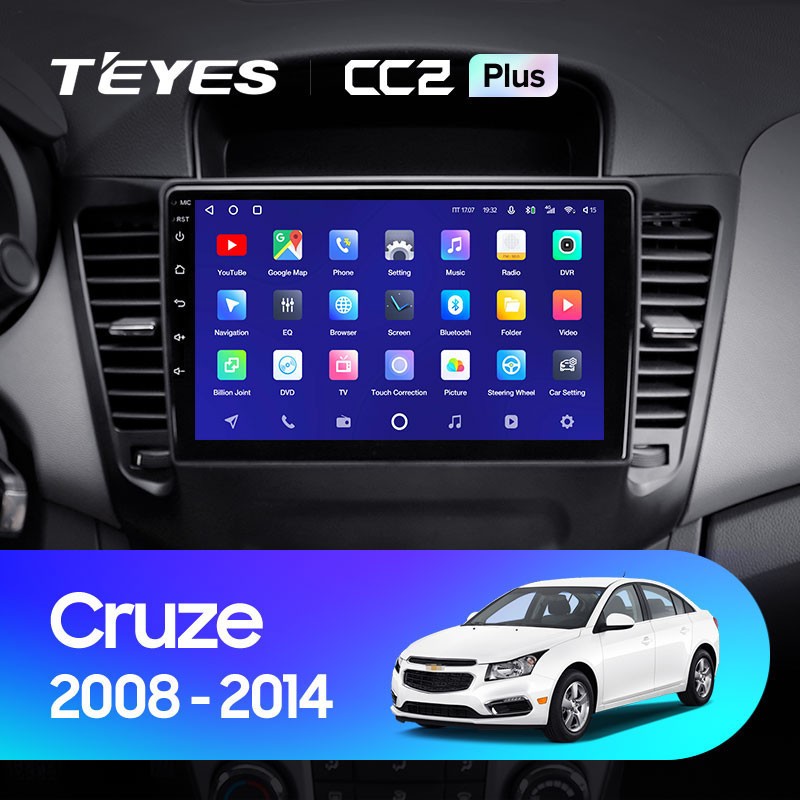 Штатная магнитола Teyes CC2L Plus 232 Chevrolet Cruze J300 2008-2014 2070000₽
