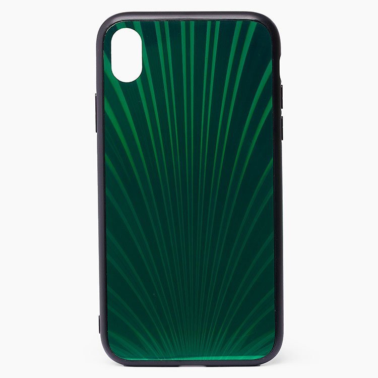 

Чехол iPhone XR силиконовый со стеклянной вставкой STC004 <зеленый>, iPhone XR
