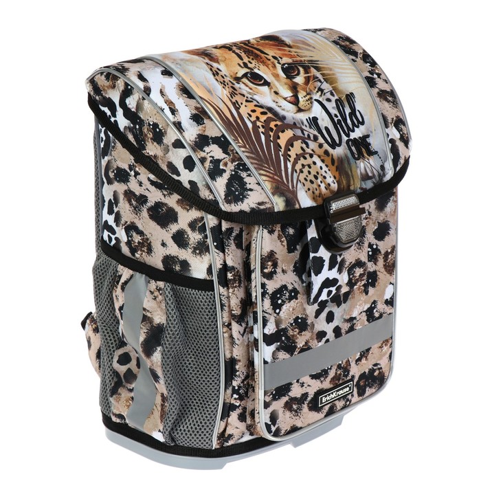 

Ранец на замке Erich Krause ErgoLine 16L, 37 х 25 х 14 см, жёсткое дно, Wild Cat